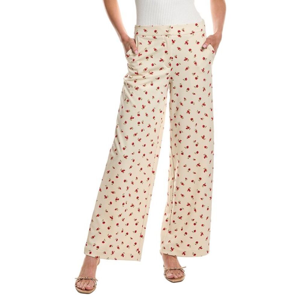 Ichi Womens  Ihkate Print Pant, White
